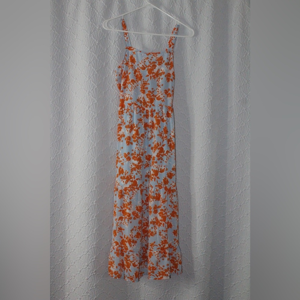 Floral Women’s Open Back Maxi Dress